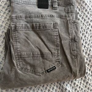 Prana Men's Relaxed Corduroy Jeans in Light Gray